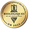 Médaille d'Or Concours international des Vins biologiques 2025