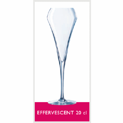 6 Verres Flûte-Effervescent